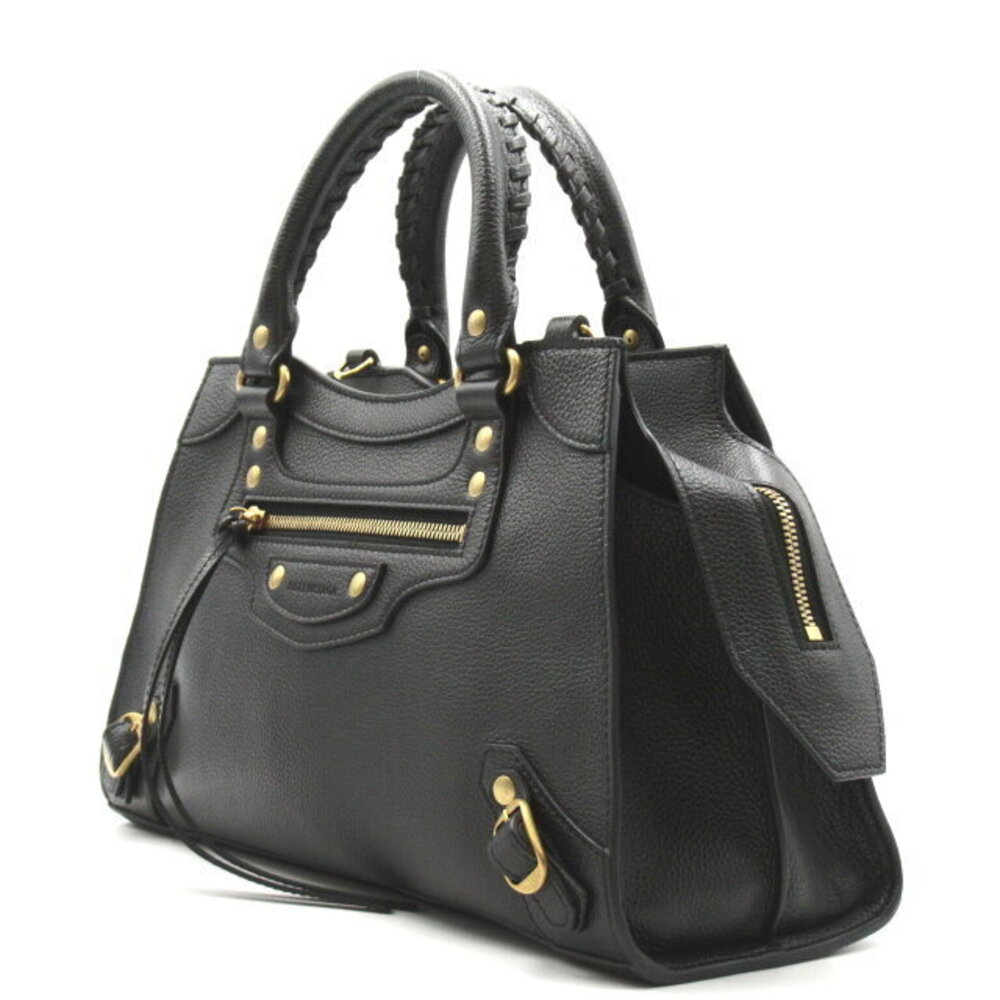 Balenciaga Neo Classic City Shoulder Bag Leather Black - Picture 3 of 10